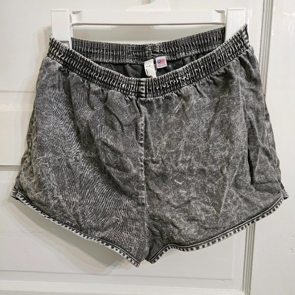 American Apparel High-Waisted Acid Wash Shorts - Picture 1 of 5